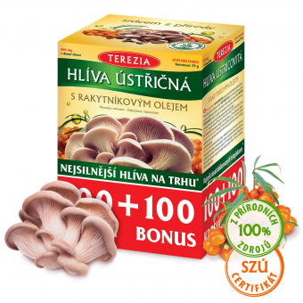 Hlíva ústřičná s rakytníkovým olejem