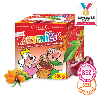 RAKYTNÍČEK multivitaminové želatinky s rakytníkem - VIŠEŇ