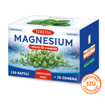 MAGNESIUM + vitamin B6 a meduňka – Limitovaná edice