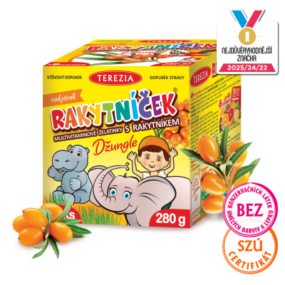 RAKYTNÍČEK multivitaminové želatinky s rakytníkem - DŽUNGLE