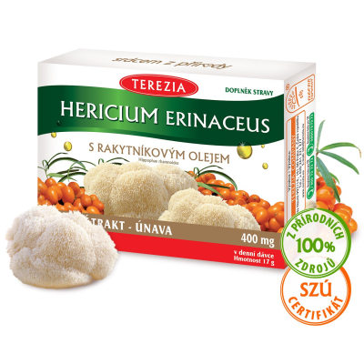 Hericium erinaceus s rakytníkovým olejem